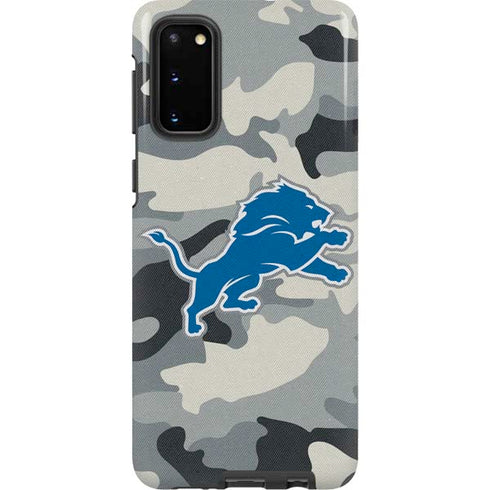 NFL Detriot Lions Camo Galaxy S20 Pro Case