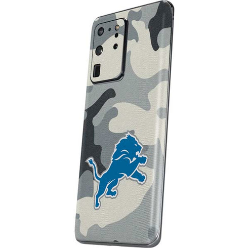 NFL Detriot Lions Camo Galaxy S20 Ultra 5G Skin