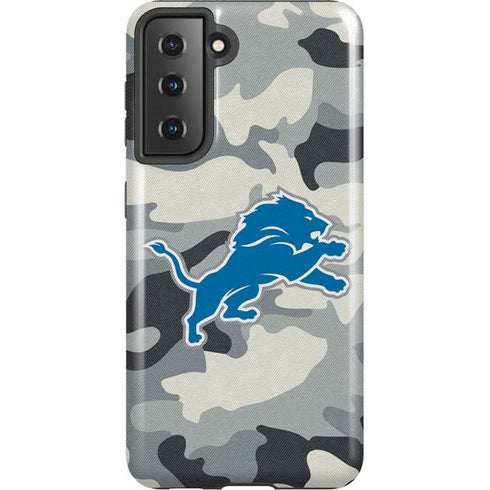 NFL Detriot Lions Camo Galaxy S21 5G Pro Case
