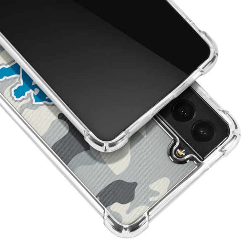 NFL Detriot Lions Camo Galaxy S21 FE Clear Case