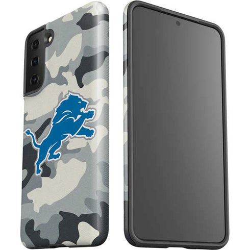 NFL Detriot Lions Camo Galaxy S21 FE Pro Case