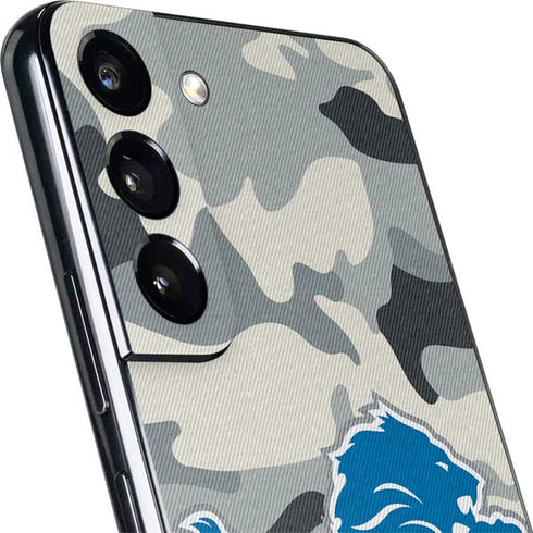 NFL Detriot Lions Camo Galaxy S22 Plus Skin