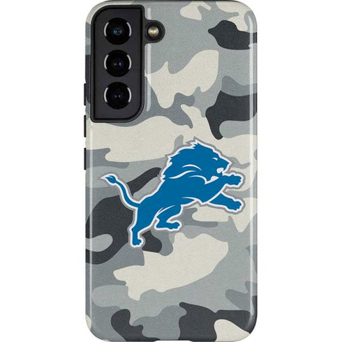 NFL Detriot Lions Camo Galaxy S22 Pro Case