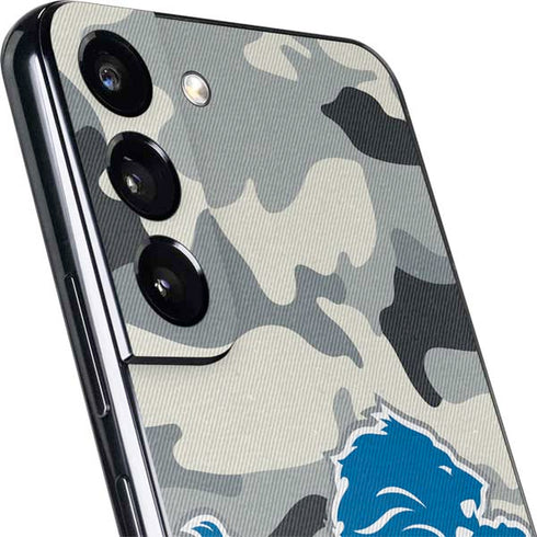 NFL Detriot Lions Camo Galaxy S22 Skin