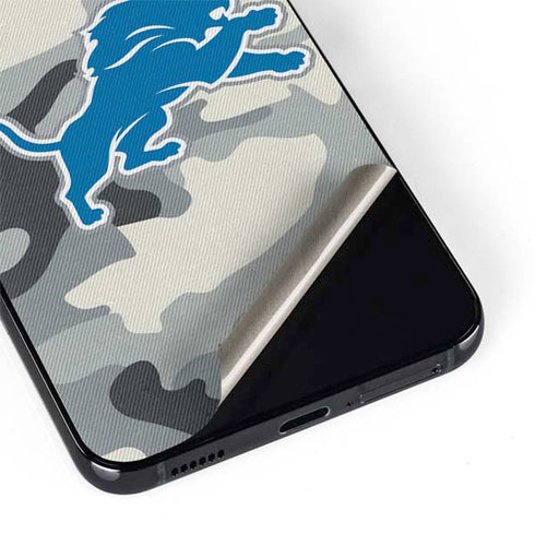NFL Detriot Lions Camo Galaxy S22 Skin