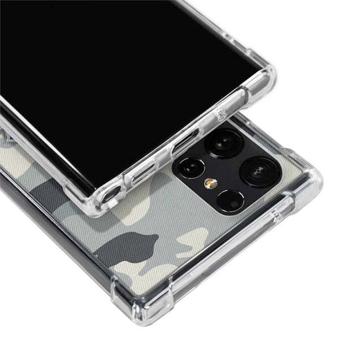 NFL Detriot Lions Camo Galaxy S22 Ultra Clear Case
