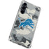 NFL Detriot Lions Camo Galaxy S23 FE Clear Case