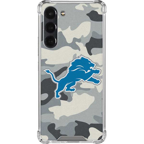 NFL Detriot Lions Camo Galaxy S23 Plus Clear Case