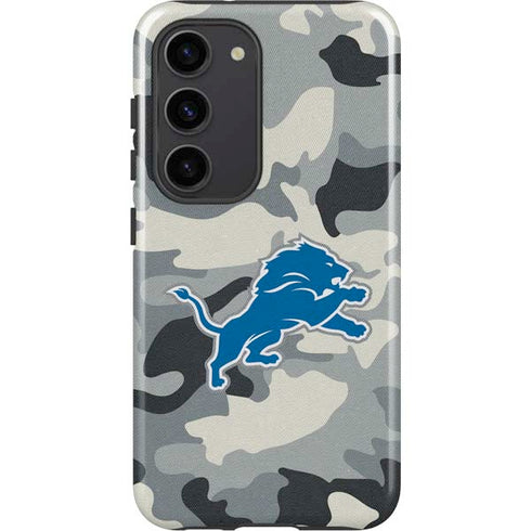 NFL Detriot Lions Camo Galaxy S23 Pro Case