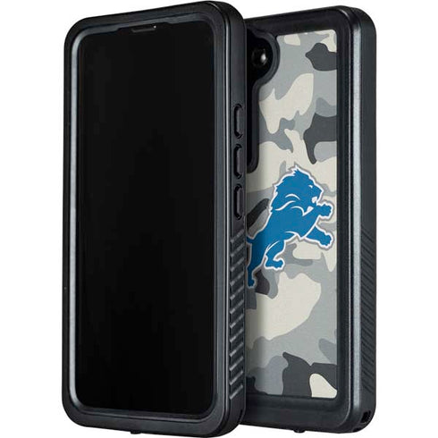 NFL Detriot Lions Camo Galaxy S23 Waterproof Case