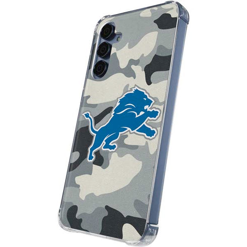 NFL Detriot Lions Camo Galaxy S24 Clear Case