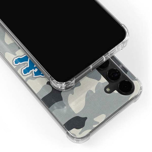 NFL Detriot Lions Camo Galaxy S24 Plus Clear Case