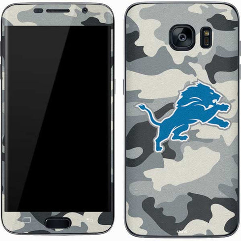 NFL Detriot Lions Camo Galaxy S7 Skin