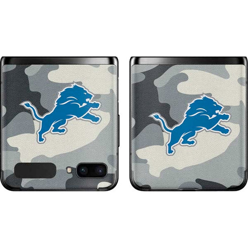 NFL Detriot Lions Camo Galaxy Z Flip Skin