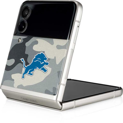 NFL Detriot Lions Camo Galaxy Z Flip3 5G Skin