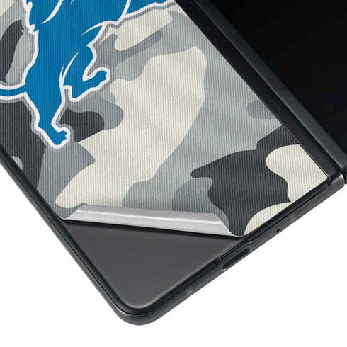 NFL Detriot Lions Camo Galaxy Z Fold4 5G Skin