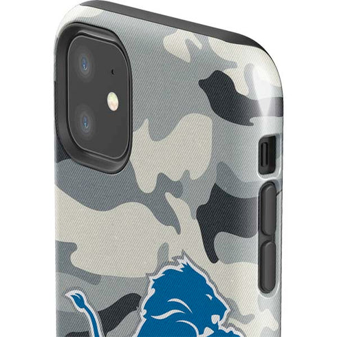 NFL Detriot Lions Camo iPhone 11 Impact Case