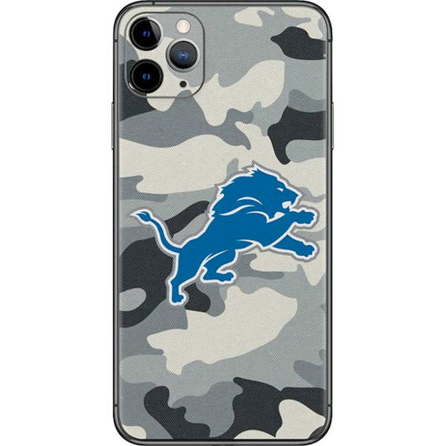 NFL Detriot Lions Camo iPhone 11 Pro Max Skin