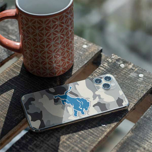 NFL Detriot Lions Camo iPhone 11 Pro Skin