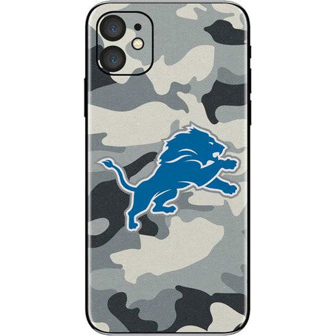 NFL Detriot Lions Camo iPhone 11 Skin
