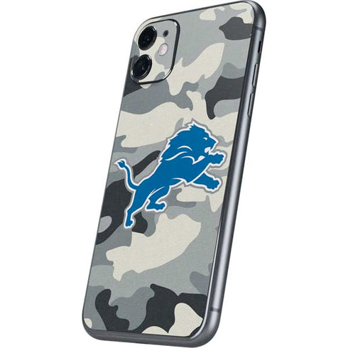 NFL Detriot Lions Camo iPhone 11 Skin