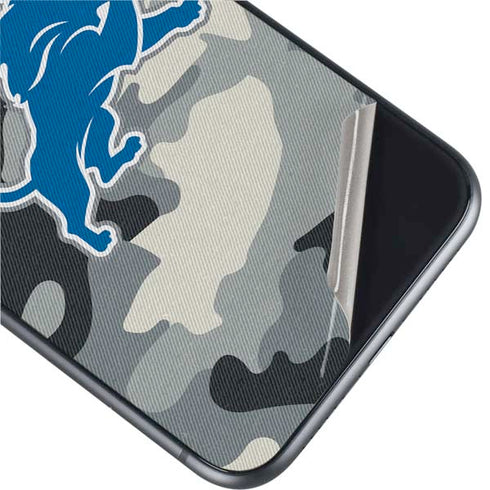 NFL Detriot Lions Camo iPhone 11 Skin