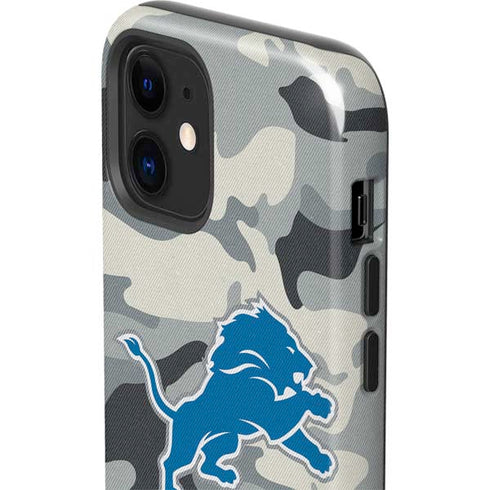 NFL Detriot Lions Camo iPhone 12 Impact Case