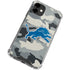 NFL Detriot Lions Camo iPhone 12 Mini Clear Case
