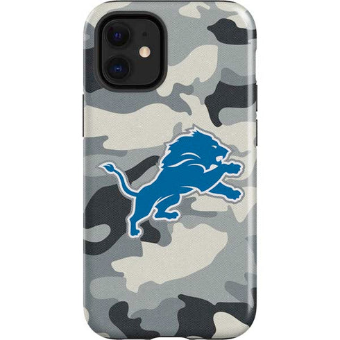 NFL Detriot Lions Camo iPhone 12 Mini Impact Case