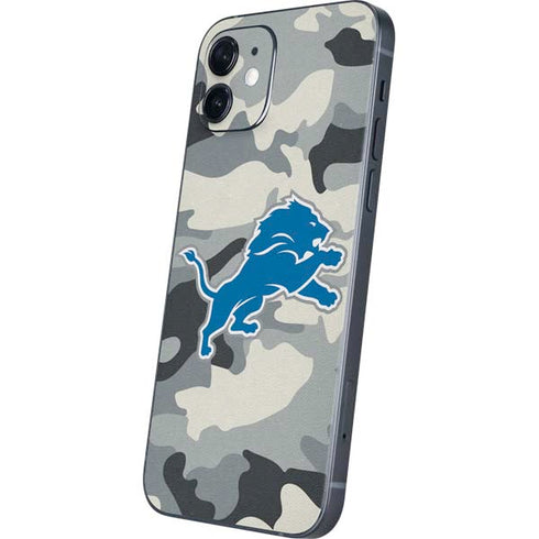 NFL Detriot Lions Camo iPhone 12 Skin