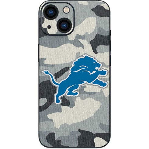 NFL Detriot Lions Camo iPhone 13 Mini Skin