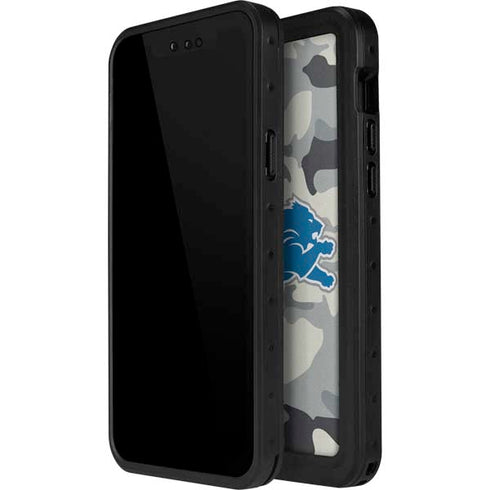 NFL Detriot Lions Camo iPhone 13 Mini Waterproof Case