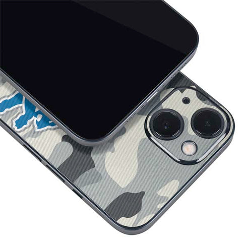 NFL Detriot Lions Camo iPhone 13 Skin