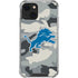 NFL Detriot Lions Camo iPhone 14 Plus Clear Case
