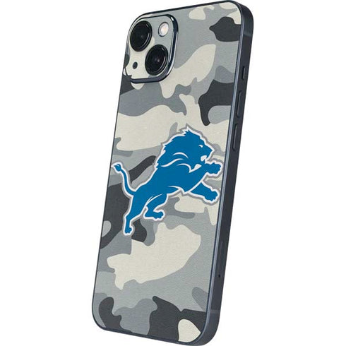NFL Detriot Lions Camo iPhone 14 Plus Skin