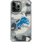 NFL Detriot Lions Camo iPhone 15 Pro Max Clear Case