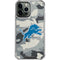 NFL Detriot Lions Camo iPhone 14 Pro Max Clear Case