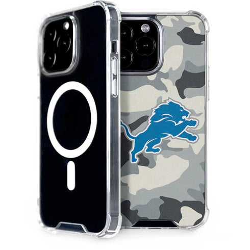 NFL Detriot Lions Camo iPhone 15 Pro Max MagSafe Case