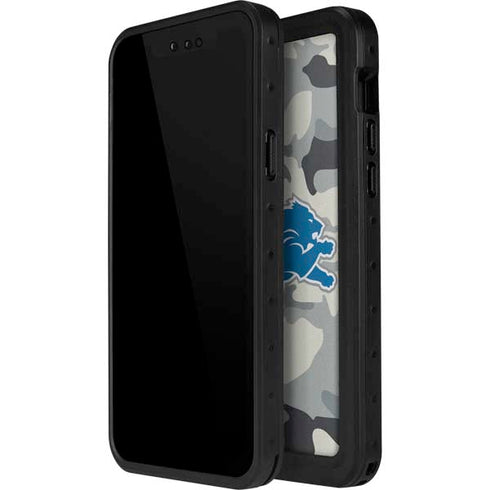 NFL Detriot Lions Camo iPhone 14 Pro Max Waterproof Case