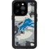 NFL Detriot Lions Camo iPhone 14 Pro Waterproof Case