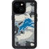 NFL Detriot Lions Camo iPhone 15 Waterproof Case