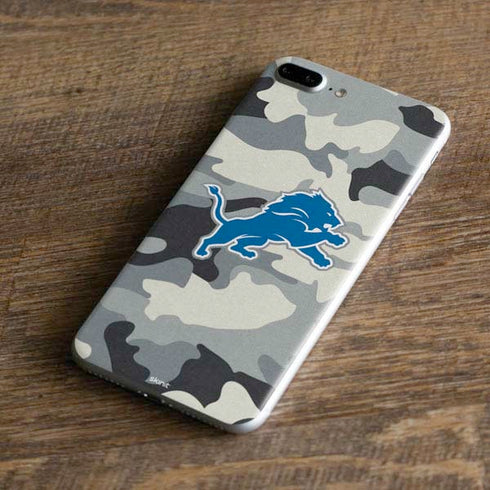 NFL Detriot Lions Camo iPhone 8 Plus Skin
