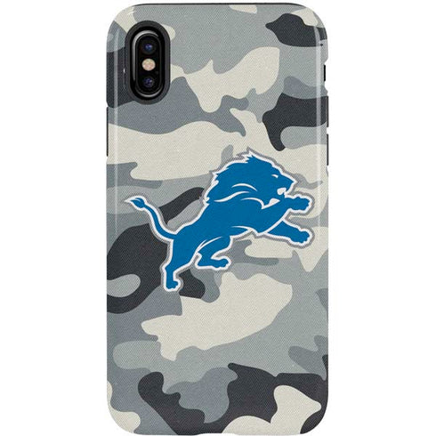 NFL Detriot Lions Camo iPhone X Pro Case