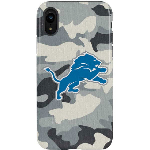 NFL Detriot Lions Camo iPhone XR Pro Case