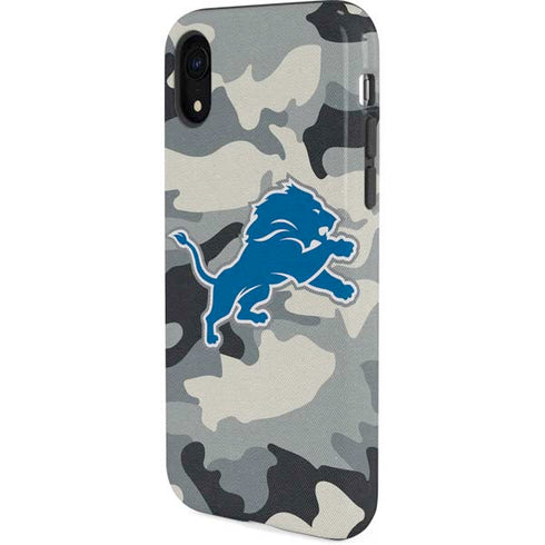 NFL Detriot Lions Camo iPhone XR Pro Case