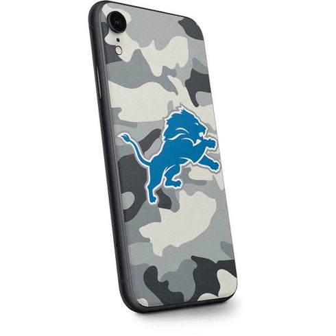 NFL Detriot Lions Camo iPhone XR Skin