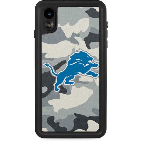 NFL Detriot Lions Camo iPhone XR Waterproof Case