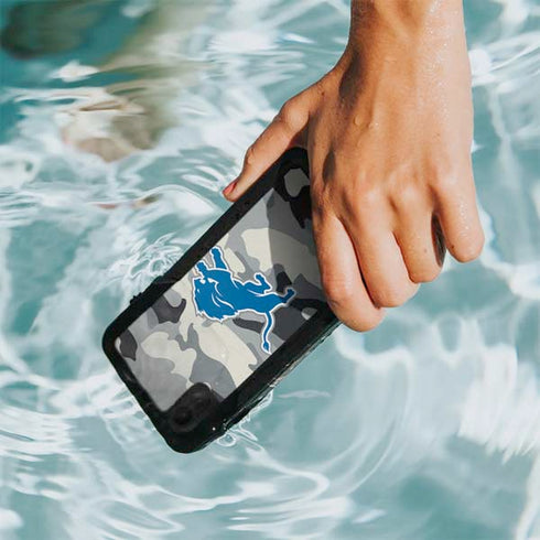 NFL Detriot Lions Camo iPhone XR Waterproof Case