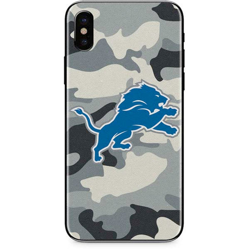 NFL Detriot Lions Camo iPhone XS Max Skin