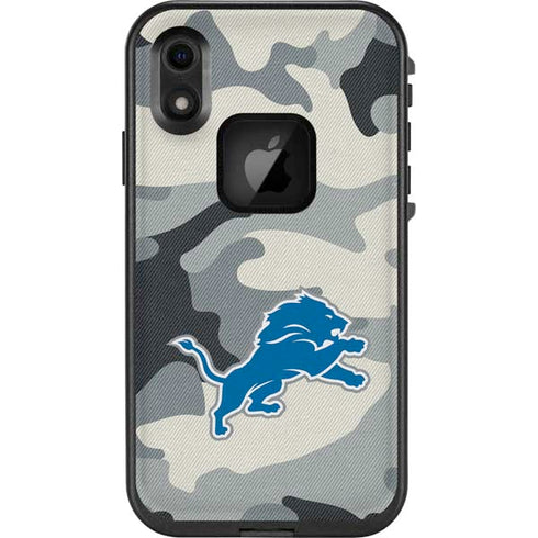 NFL Detriot Lions Camo LifeProof Fre iPhone Skin
